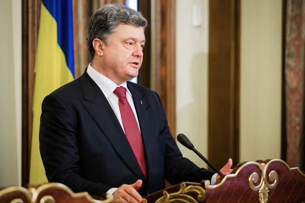 Prezydent Ukrainy Petro Poroszenko — Zdjęcie stockowe