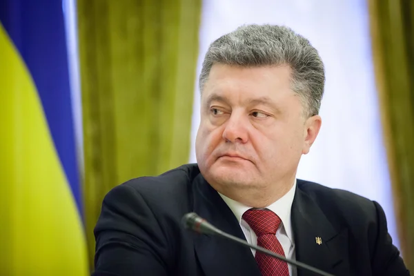 ウクライナ石油 poroshenko の大統領 — ストック写真