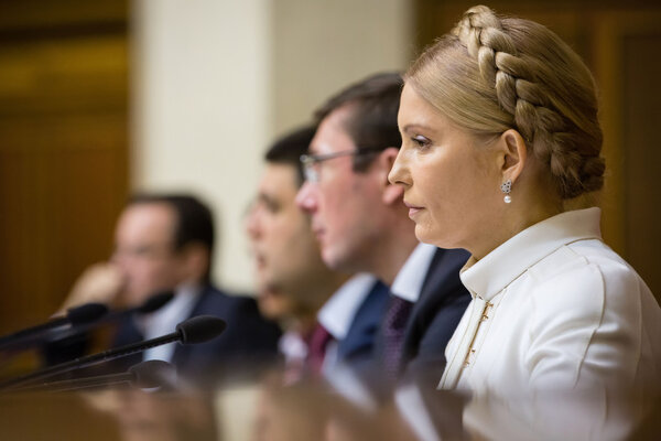 Юрий Луценко и Юлия Тимошенко
