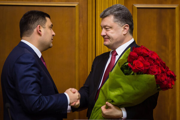 Petro Poroshenko and Vladimir Groisman