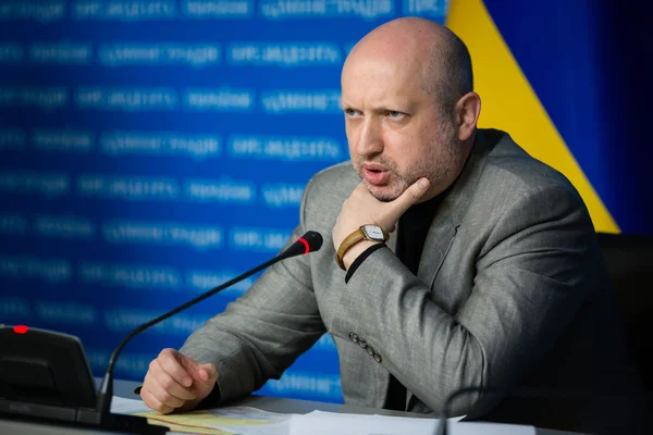 Sekretarza RBNiO Ukrainy Ołeksandr Turczynow — Zdjęcie stockowe