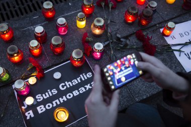 Kiev, terörizme karşı dayanışma yürüyüşü