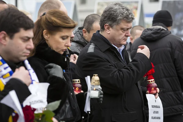 Marche de solidarité contre le terrorisme à Kiev — Photo