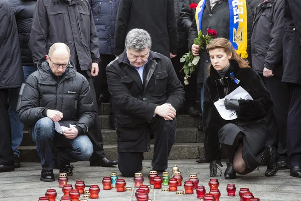 Marcha de solidaridad contra el terrorismo en Kiev — Foto de Stock