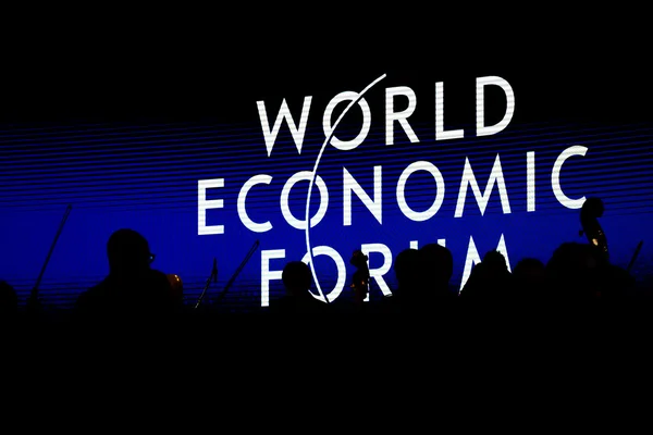 Reunião Anual do Fórum Econômico Mundial de Davos 2015 — Fotografia de Stock