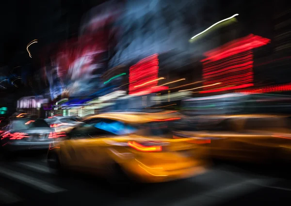 Illumination and night lights of New York City — Stock Photo, Image