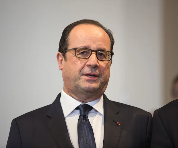 Französischer präsident francois hollande — Stockfoto