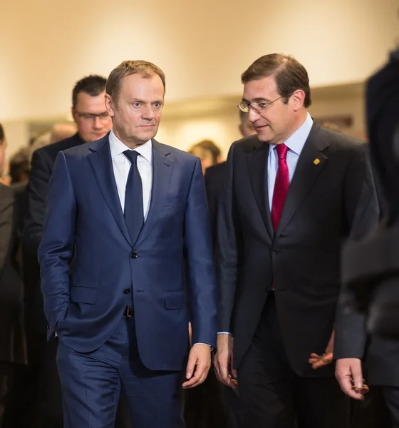 Donald Tusk w Nieformalny szczyt UE — Zdjęcie stockowe