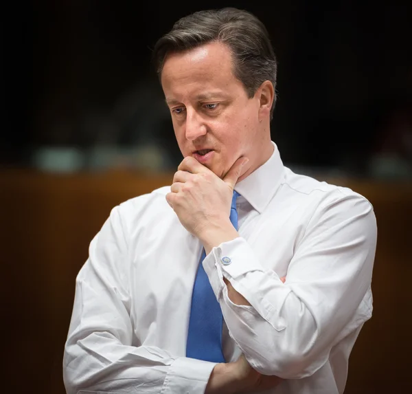 Британський прем'єр-міністр David Cameron — стокове фото