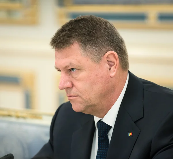 Presidente da Roménia Klaus Iohannis — Fotografia de Stock