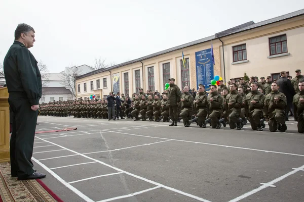 Cadetti della Guardia Nazionale dell'Ucraina — Foto Stock