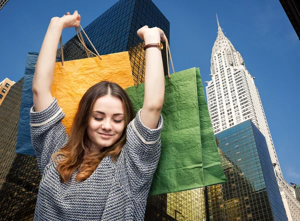 Nákupy v New Yorku. — Stock fotografie