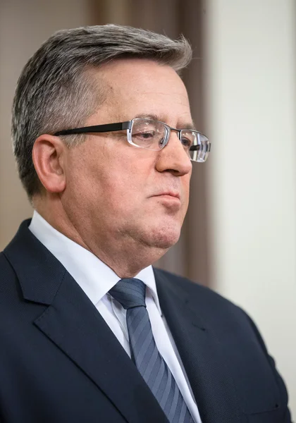 Polish President Bronislaw Komorowski — Stock Photo, Image