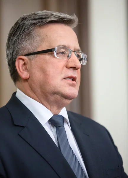 Prezydent Polski Bronisław Komorowski — Zdjęcie stockowe