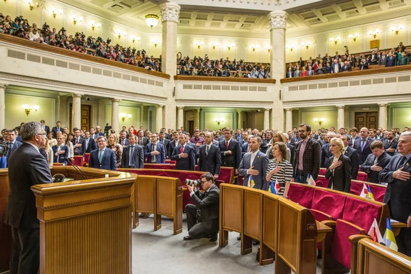 ウクライナの Verkhovna Rada でブロニスワフコモロフスキ — ストック写真