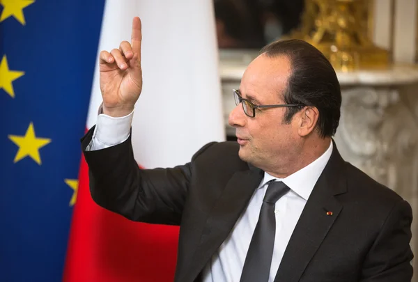 Frankrikes President Francois Hollande — Stockfoto