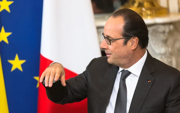 Frankrikes President Francois Hollande — Stockfoto