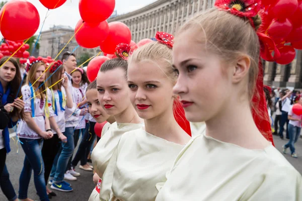 Flashmob Pipacsok memória Kijevben — Stock Fotó