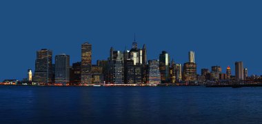 sabah new york şehir silüeti panorama