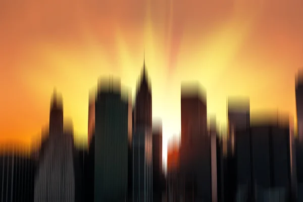 Sunset in New York City — Stock Photo, Image