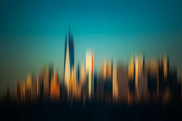 清晨纽约市天际线全景 图库照片 C Palinchak