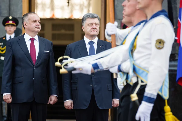Petro Poroshenko a Andrej Kiska — Stock fotografie