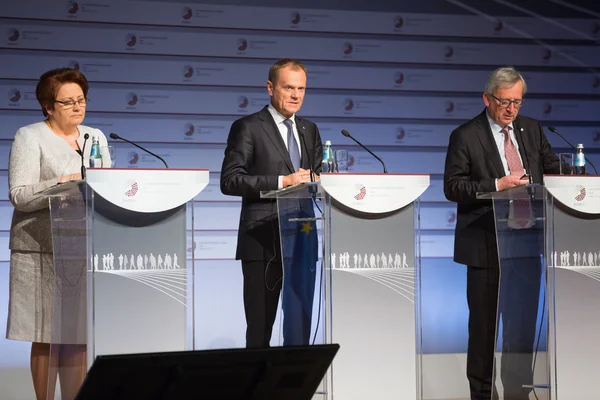 Jean-Claude Juncker y Donald Tusk —  Fotos de Stock