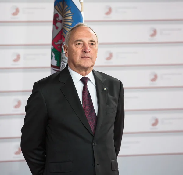 Presidente della Lettonia Andris Berzin — Foto Stock