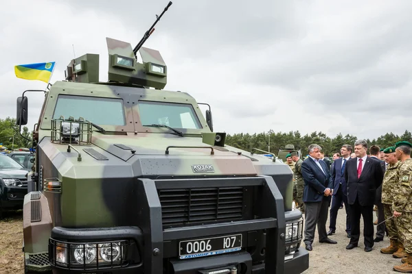 Мобильное пограничное подразделение Государственной пограничной службы Украины — стоковое фото