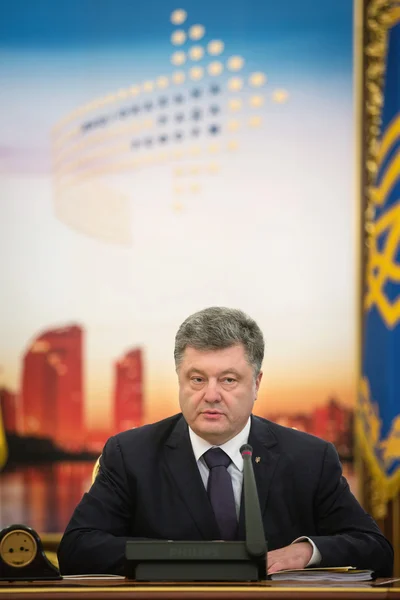 Präsident des ukrainischen Petro Poroschenko — Stockfoto