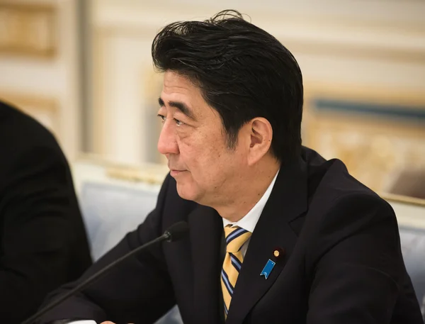 Японський прем'єр-міністр Шінзо Абе — стокове фото