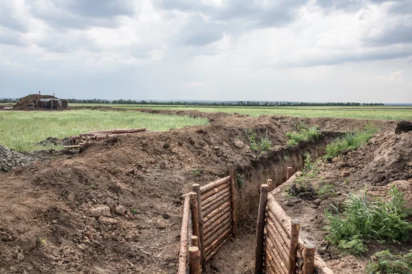 Визит Порошенко в прифронтовые регионы Украины — стоковое фото