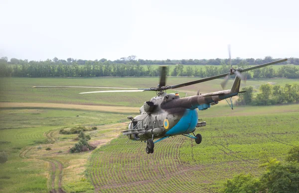 Ukrainian military helicopter — Stock Photo, Image