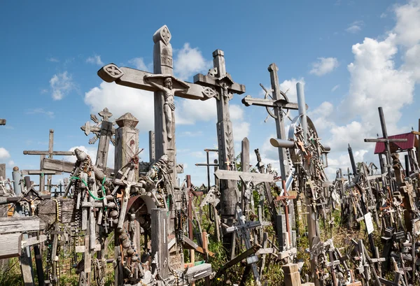 Hill of crosses — Stock Photo, Image