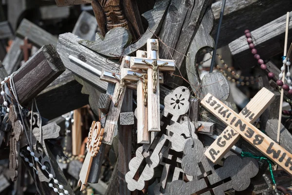 Hill of crosses — Stock Photo, Image