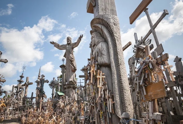 Hill of crosses — Stock Photo, Image