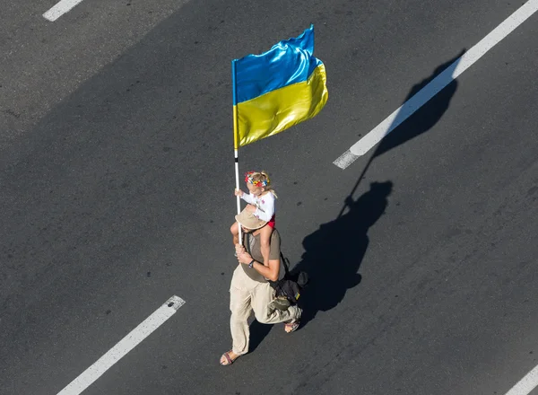Marcha da Independência em Kiev — Fotografia de Stock