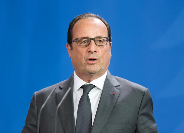 Presidente francês françois hollande — Fotografia de Stock