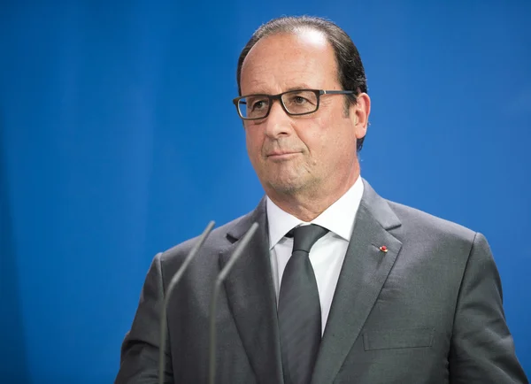 Französischer präsident francois hollande — Stockfoto