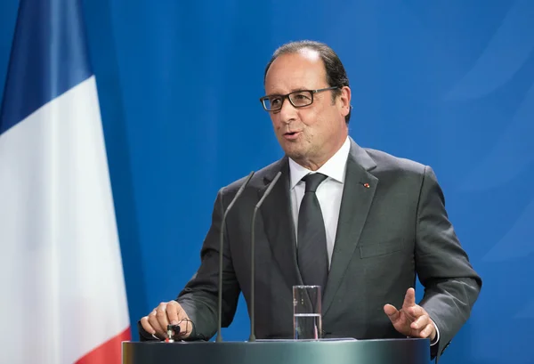 Französischer präsident francois hollande — Stockfoto