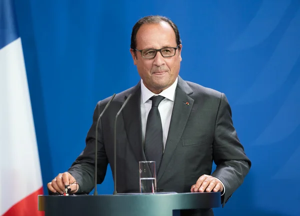 Französischer präsident francois hollande — Stockfoto