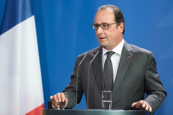 Französischer präsident francois hollande — Stockfoto