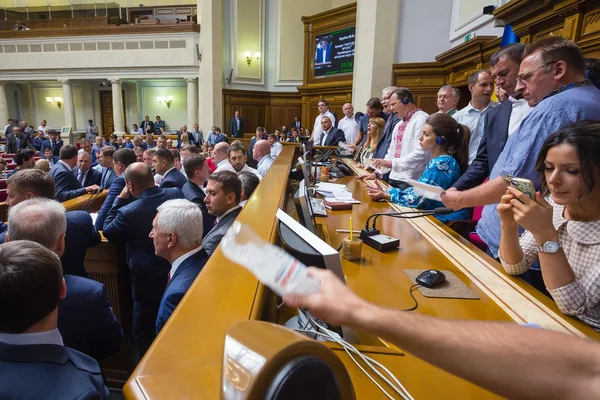 Sitzung der Werchowna rada der Ukraine — Stockfoto