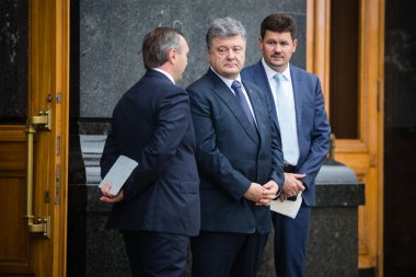 Petro Poroshenko and Svyatoslav Tsegolko