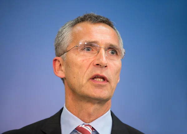 Генеральный секретарь НАТО Йенс Столтенберг — стоковое фото