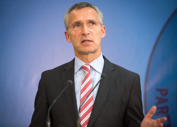 Sekretarz Generalny NATO Jens Stoltenberg — Zdjęcie stockowe