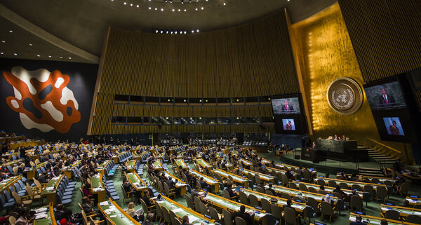 President of Ukraine Petro Poroshenko at UN General Assembly