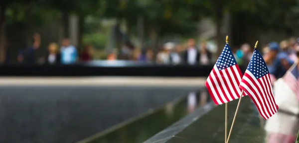 Gedenksteen in World Trade Center Ground Zero — Stockfoto