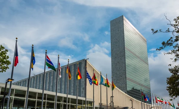 Edificio de las Naciones Unidas en Nueva York — Foto de Stock