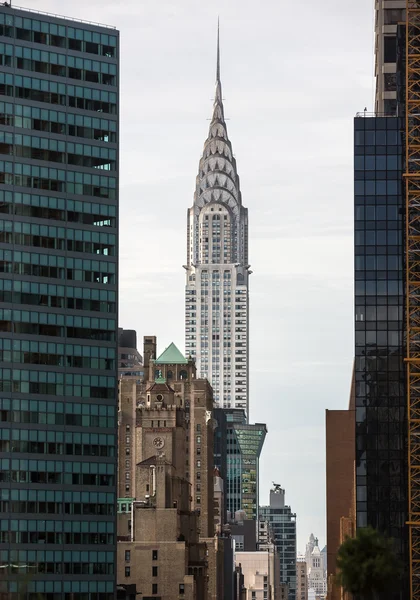 Chrysler building és a manhattan építészet — Stock Fotó